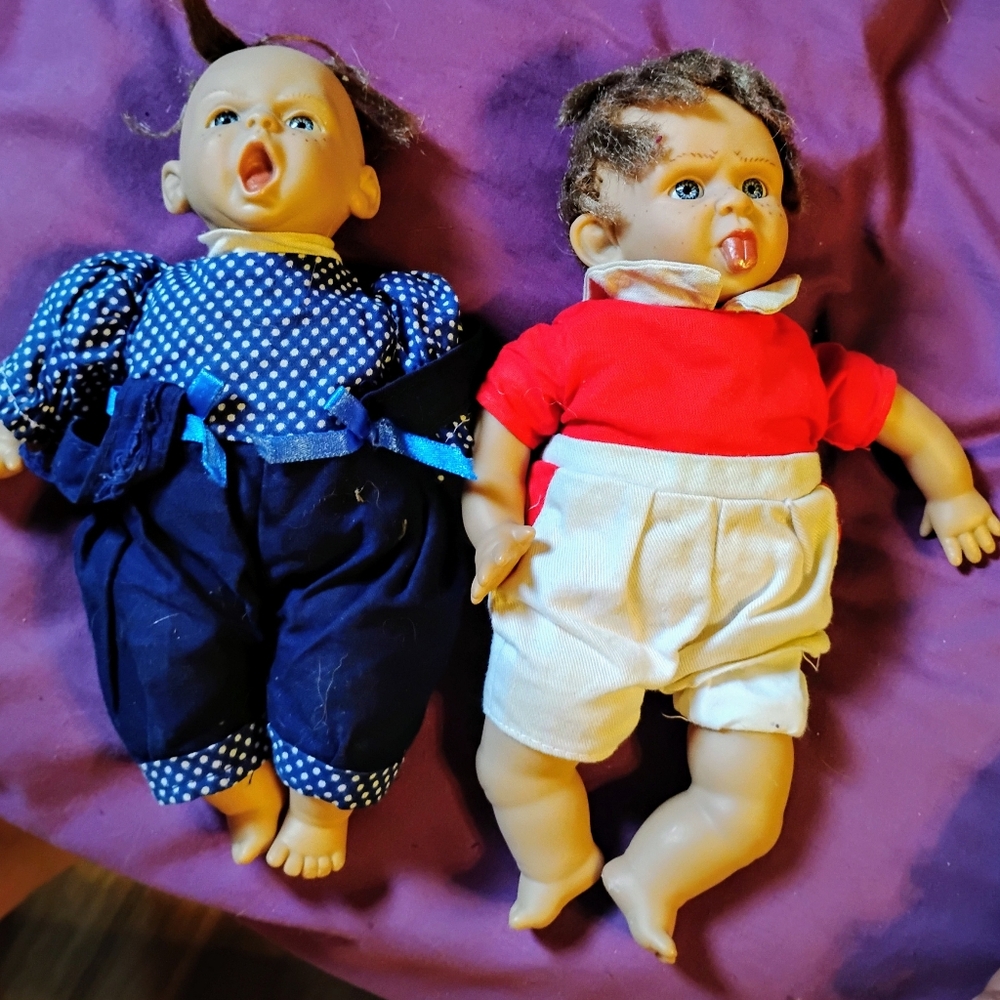2 Vintage Expression Dolls